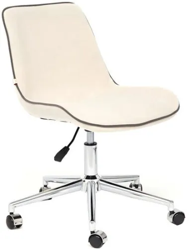 Кресло TetChair Style (флок, молочный)