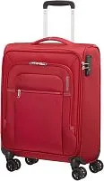 Чемодан-спиннер American Tourister Crosstrack Red/Grey 55 см (4 колеса)