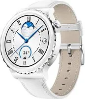 Умные часы Huawei Watch GT 3 Pro Ceramic 43 мм азиатская версия (белый/кожа)