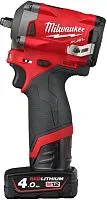 Гайковерт Milwaukee M12 FIW38-422X 4933464613 (с 2-мя АКБ, кейс)