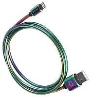 Кабель QUMO USB Type-A - Lightning 24252 (1 м, радужный)