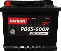 Автомобильный аккумулятор Patron Plus PB65-600L (65 А·ч)
