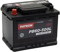 Автомобильный аккумулятор Patron Power PB60-500L (60 А·ч)