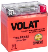 Мотоциклетный аккумулятор VOLAT YTX4L-BS(iGEL) (4 А·ч)