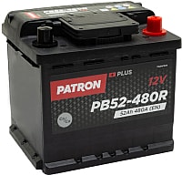 Автомобильный аккумулятор Patron Plus PB52-480R (52 А·ч)