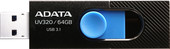 USB Flash A-Data UV320 64GB (черный/голубой)