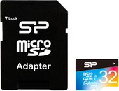 Карта памяти Silicon-Power Elite microSDHC UHS-I 32GB + адаптер [SP032GBSTHDU3V20SP]