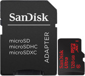 Карта памяти SanDisk Ultra microSDXC UHS-I (Class 10) 128GB (SDSDQUI-128G-G46)