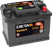Автомобильный аккумулятор DETA Standart DC542 (54 А·ч)