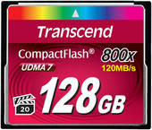 Карта памяти Transcend 800x CompactFlash Premium 128GB (TS128GCF800)