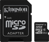 Карта памяти Kingston Canvas Select SDCS/32GB microSDHC 32GB (с адаптером)