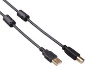 Кабель ExeGate USB 2.0 Pro AM-BM 3м 2 фильтра [EX138947RUS]