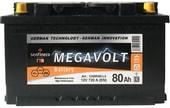 Автомобильный аккумулятор Megavolt 12V +R (80 А·ч)