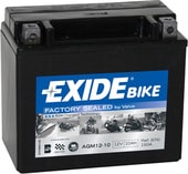 Мотоциклетный аккумулятор Exide AGM12-10 (19 А·ч)