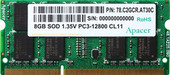 Оперативная память Apacer 8GB DDR3 SO-DIMM PC3-12800 (AS08GFA60CATBGC)