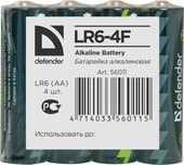 Батарейки Defender AA 4 шт LR6-4F