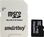 Карта памяти Smart Buy microSDXHC SB32GBSDCL10-01_С 32GB (с адаптером)