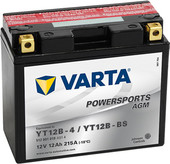 Мотоциклетный аккумулятор Varta Powersports AGM YT12B-B4/YT12B-BS 512 901 019 (12 А·ч)