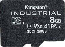 Карта памяти Kingston Industrial microSDHC SDCIT2/8GBSP 8GB