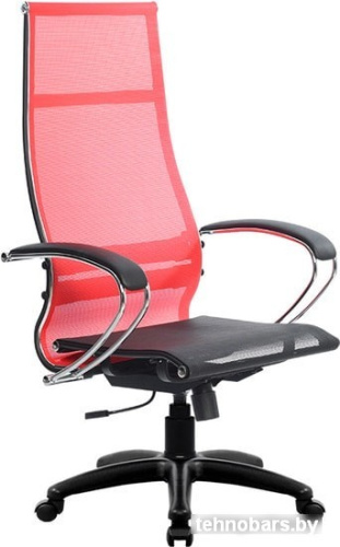 Кресло Metta SK-1-BK Комплект 7, Pl тр/сечен (пластиковые ролики, красный) фото 3