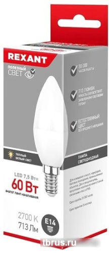 Светодиодная лампа Rexant CN E14 7.5 Вт 2700 К 604-017 фото 4