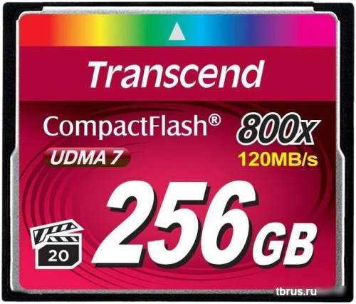 Карта памяти Transcend 800x CompactFlash Premium 256GB (TS256GCF800) фото 3