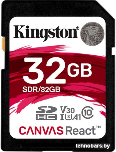 Карта памяти Kingston Canvas React SDR/32GB SDHC 32GB фото 3
