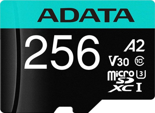 Карта памяти A-Data Premier Pro AUSDX256GUI3V30SA2-RA1 microSDXC 256GB (с адаптером) фото 4