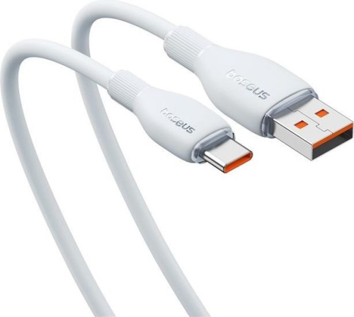 Кабель Baseus Pudding Series USB Type-A - USB Type-C (2 м, белый) фото 5