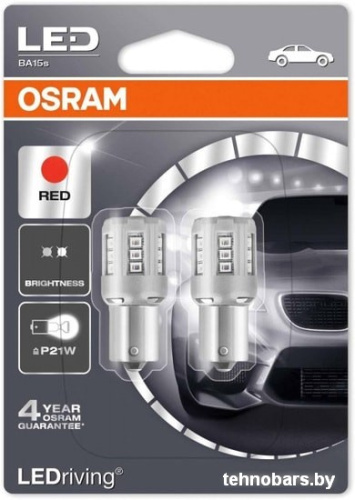 Светодиодная лампа Osram P21W 7456R-02B 2шт фото 3