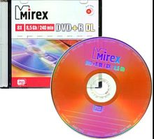 DVD-R диск Mirex Dual Layer 8.5Gb 8x Mirex slim UL130062A8S