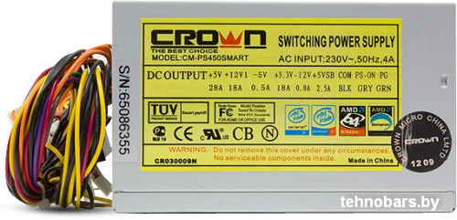 Блок питания CrownMicro CM-PS450 Smart 450W фото 4
