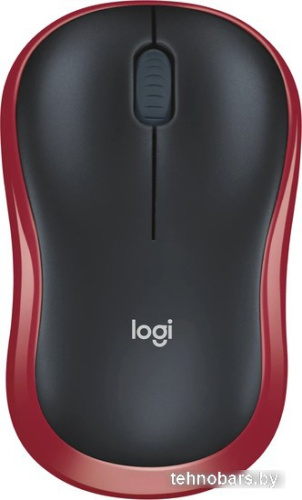 Мышь Logitech M186 (черный/красный) фото 3