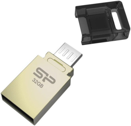 USB Flash Silicon-Power Mobile X10 Gold 16GB (SP016GBUF2X10V1C) фото 4