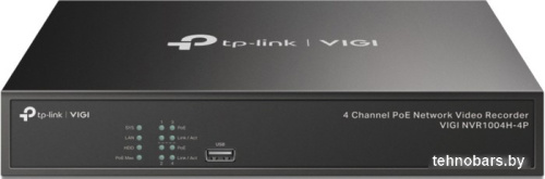 Сетевой видеорегистратор TP-Link Vigi NVR1004H-4P фото 3