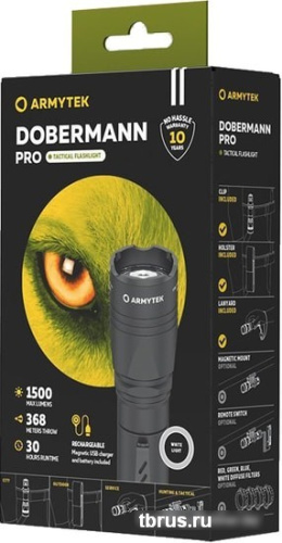 Фонарь Armytek Dobermann Pro Magnet USB (белый) фото 5