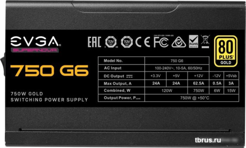 Блок питания EVGA SuperNOVA 650 G6 220-G6-0750-X2 фото 7