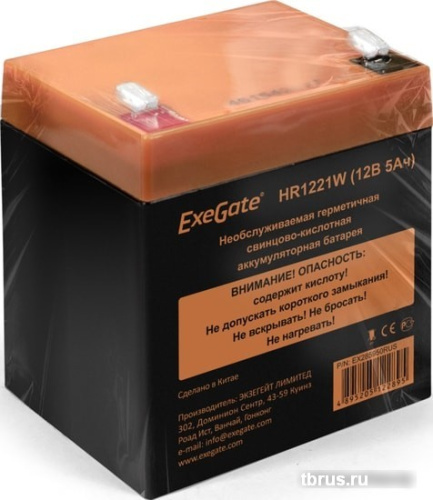 Аккумулятор для ИБП ExeGate HR1221W (12В, 5 А·ч) фото 5