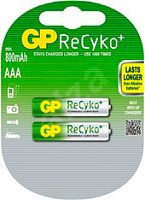 Аккумуляторы GP ReCyko+ AAA 800mAh 2 шт. [85AAAHCB]