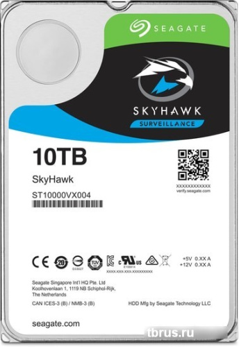 Жесткий диск Seagate SkyHawk AI 10TB ST10000VE000 фото 3