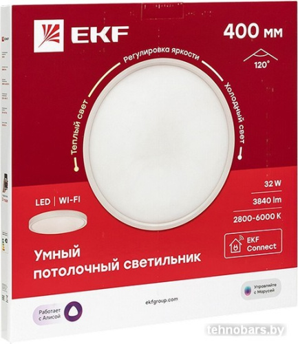 Светодиодная панель EKF 400 мм 32W Connect фото 3