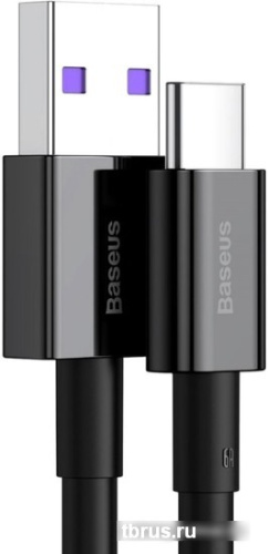 Кабель Baseus USB Type-A - Type-C CATYS-01 (1 м, черный) фото 6