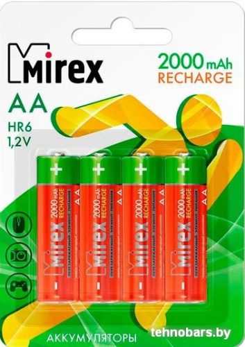 Аккумуляторы Mirex AA 2000mAh 4 шт HR6-20-E4 фото 3