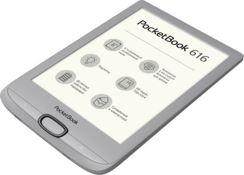 Электронная книга PocketBook 616 (серебристый) фото 5