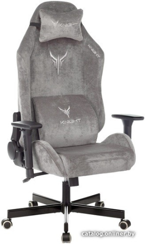 Кресло Zombie Knight N1 Fabric Light-19 (серый) фото 3