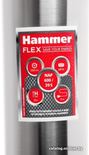 Скважинный насос Hammer NAP600/39S фото 7