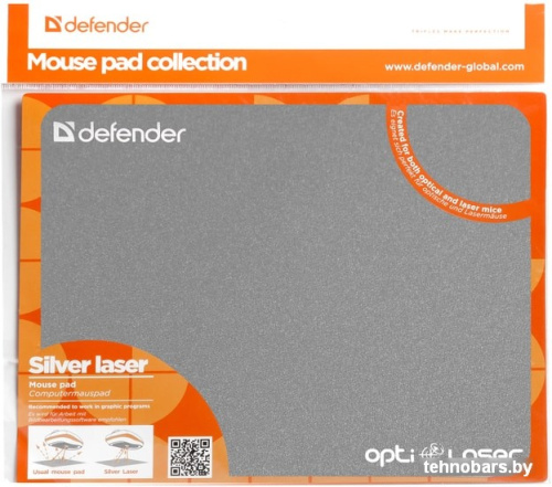 Коврик для мыши Defender Silver Opti-Laser (серый) фото 4