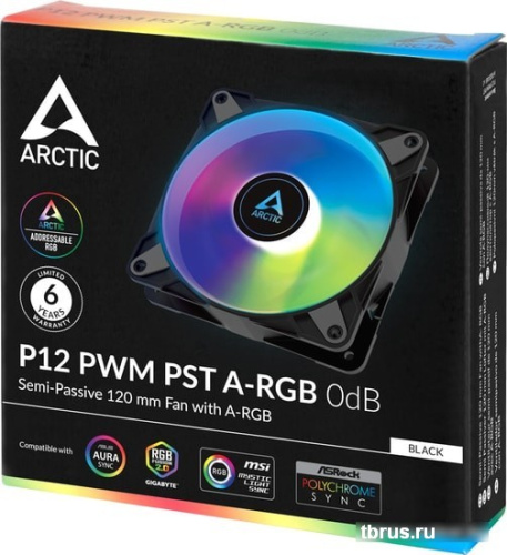 Вентилятор для корпуса Arctic P12 PWM PST A-RGB 0dB ACFAN00231A фото 6