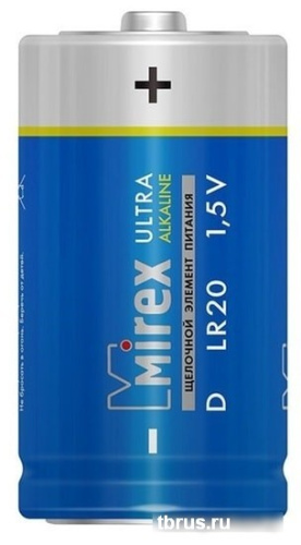 Батарейки Mirex LR20 D Алкалайн 2 шт 23702-LR20-S2 фото 6
