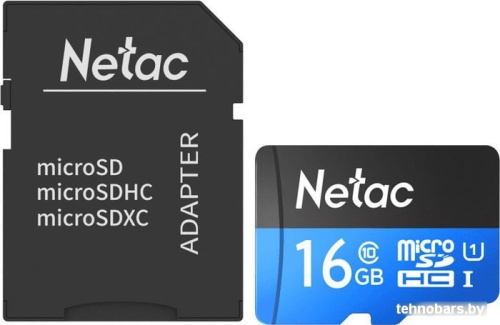 Карта памяти Netac P500 Standard 16GB NT02P500STN-016G-R (с адаптером) фото 3
